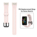 Silicone Smart Watch Strap for Honor Band 6 Replacement Wristband (Pink) Newly
