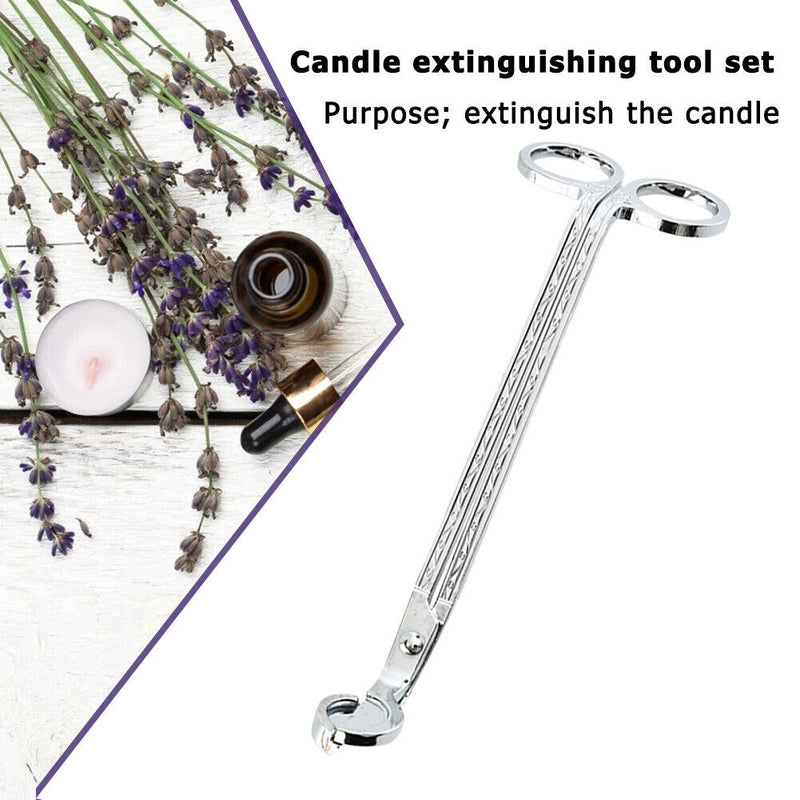 Candle Wick Trimmer Oil Lamp Trim Scissor Cutter Snuffer Tool Hook Clipper