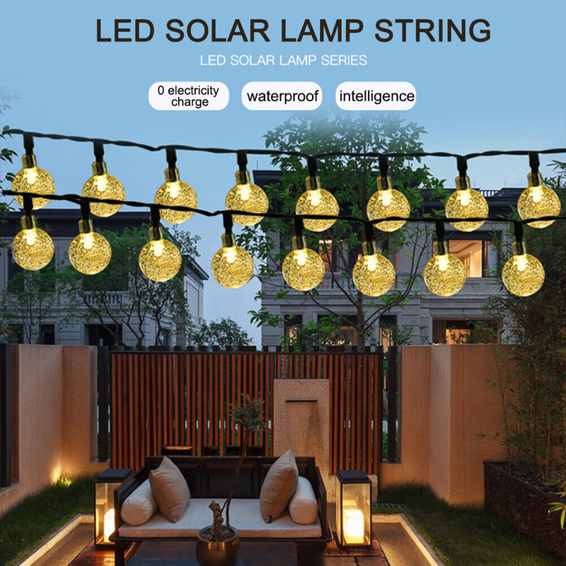 Solar Bulb Fairy String Light Outdoor Patio Garden Party Decor (5m 20LED)