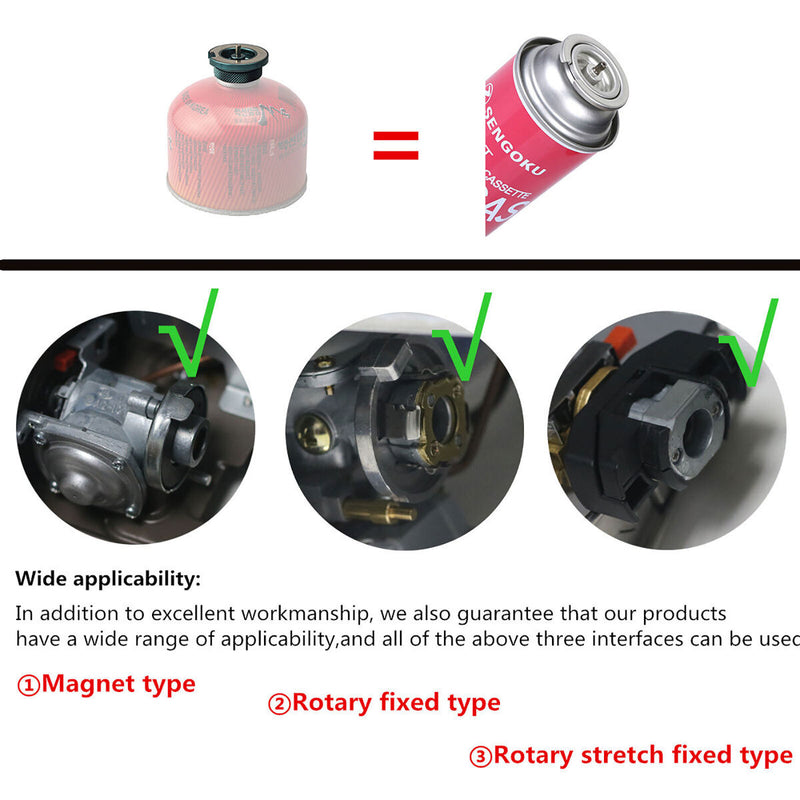 Gas Tank Adapter with Magnetic Design Essential Equipment for Outdoor Sports