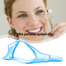 3 In 1 Mascara Shield Guide Guard Lash Curler Applicator Comb Makeup(Blue) Newly