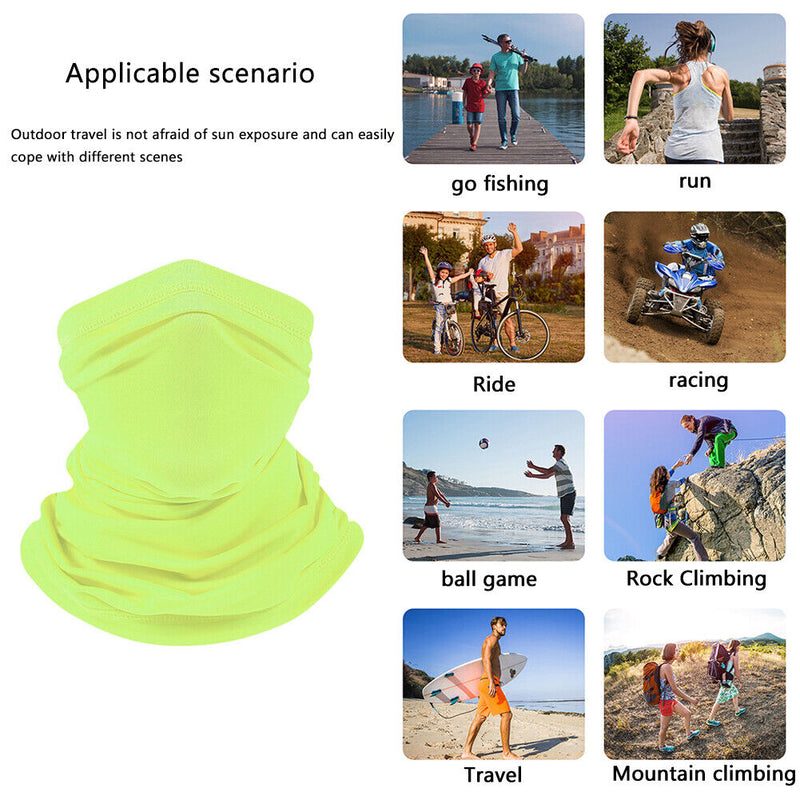 Cycling Hiking Camping Neck Tube Scarf Ice Silk Outdoor Running Gaiter Bandana