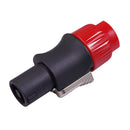10pcs NL4FC Speaker Connectors 4 Pin Male Audio Speakon Ohm Plug (10x Red) Newly