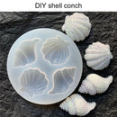 Shell Conch Mirror Epoxy Silicone Mold Chocolate Cake Dessert Baking Molds Newly