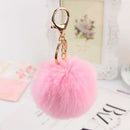 Key Ring Rabbit Hair Ball Pendant Fluffy Bag Charms Bunny Keychain for Wome
