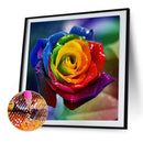 5D DIY Full Drill Diamond Painting Colorful Flower Cross Stitch Mosaic Kit