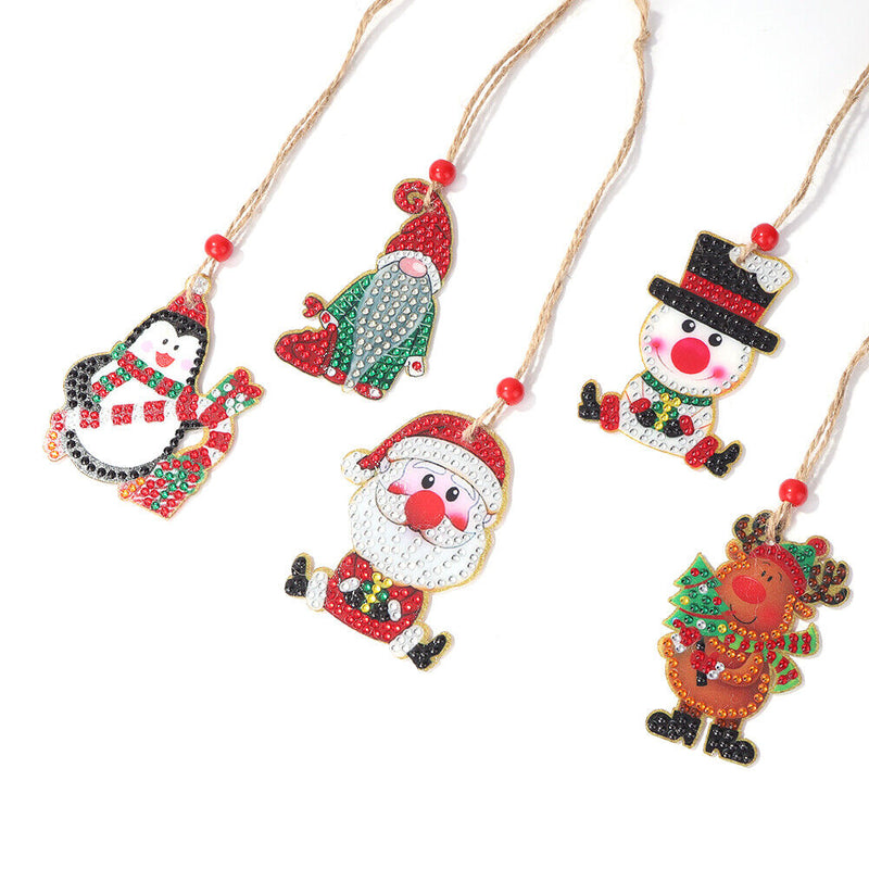 Double-sided 5D Diamond Painting Christmas Pendant Xmas Trees DIY (GP001) Newly