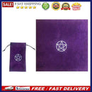 2x Velvet Pentagram Altar Tarots Tablecloth with Bags Divination Astrology To
