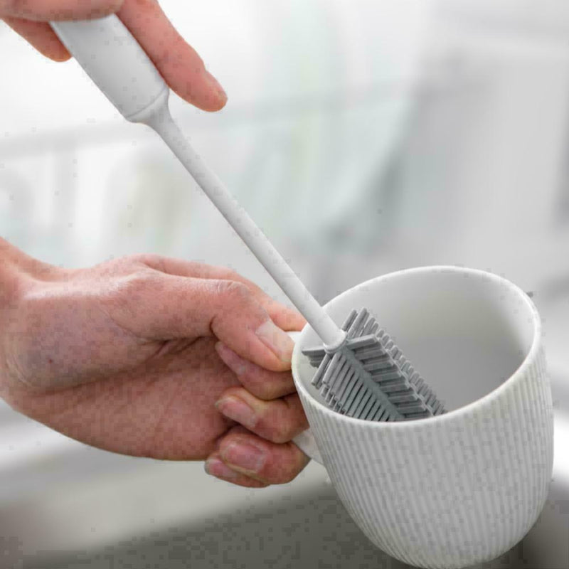 Silicone Glass Cleaning Brush Long Handle Cup Brush Z9E1 Tea M1S7 Kitchen A0C8