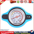 Small Head Car Radiator Cap Water Temp Meter Thermostatic Gauge (1.3Bar) Newly