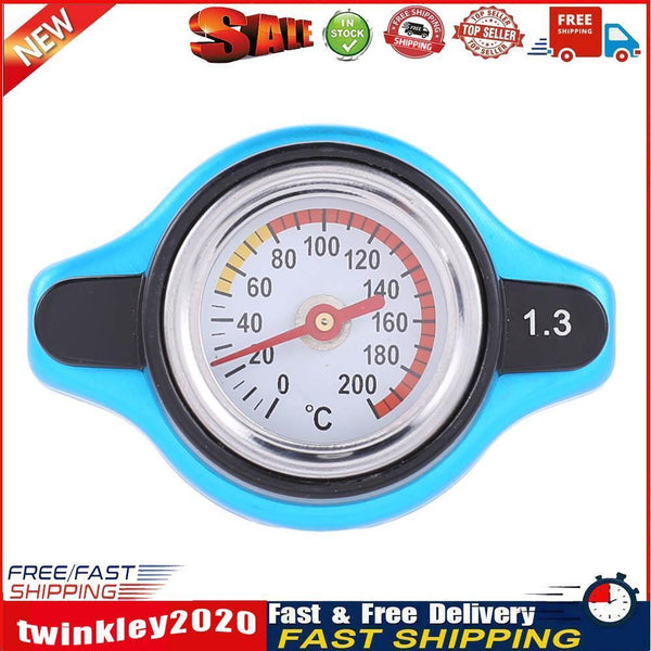 Small Head Car Radiator Cap Water Temp Meter Thermostatic Gauge (1.3Bar) Newly