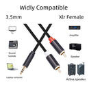 RCA Cable HiFi Stereo 2RCA to 3.5mm Audio Cable AUX Y Splitter Cord (300cm)