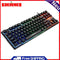 K87 87 Key RGB Breathing Backlit Mechanical Feeling PC Gaming USB Wired Keyboard