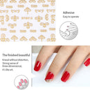 Metal Color Nail Stickers Nail Art Transfer Decals Manicure Nail Ornaments