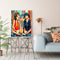 3 Fashion Sisters Hand Painted Picture DIY Kit Oil Paint By Numbers Set No Frame