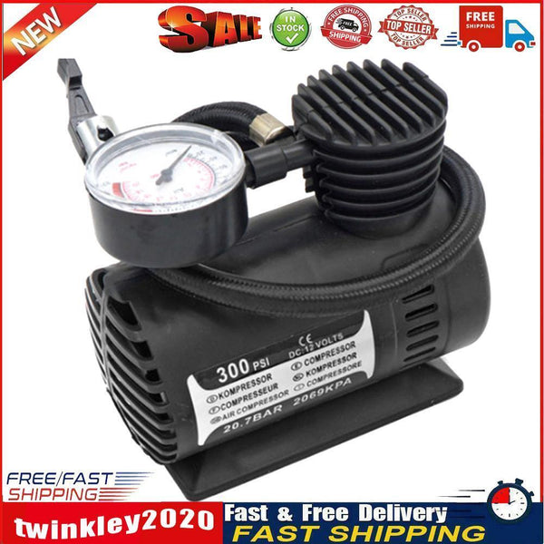 300 PSI 12V Digital Tire Pump Auto Air Compressor Car Tire Inflator Gauge Newly