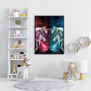 5D Diamond Painting Kit DIY Starry Wolves Full Round Drill Mosaic Wall Picture