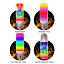 LED Flame Bulb Light Simulation Flicker Flame Atmosphere Lamp (Multicolor) Newly