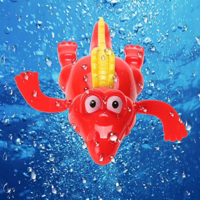Baby BathToy Crocodile Wind Up Clockwork Swimming for Kid Educational Toys Newly
