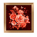 Rose 5D Diamond Painting Embroidery DIY Cross Stitch Home Decor Gift(Orange