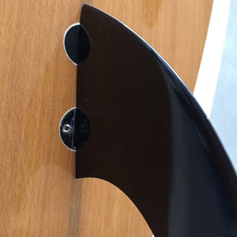 3pcs Surfboard Fin for FCS G5 Longboard Water Wave Fin Paddle Board (Black)