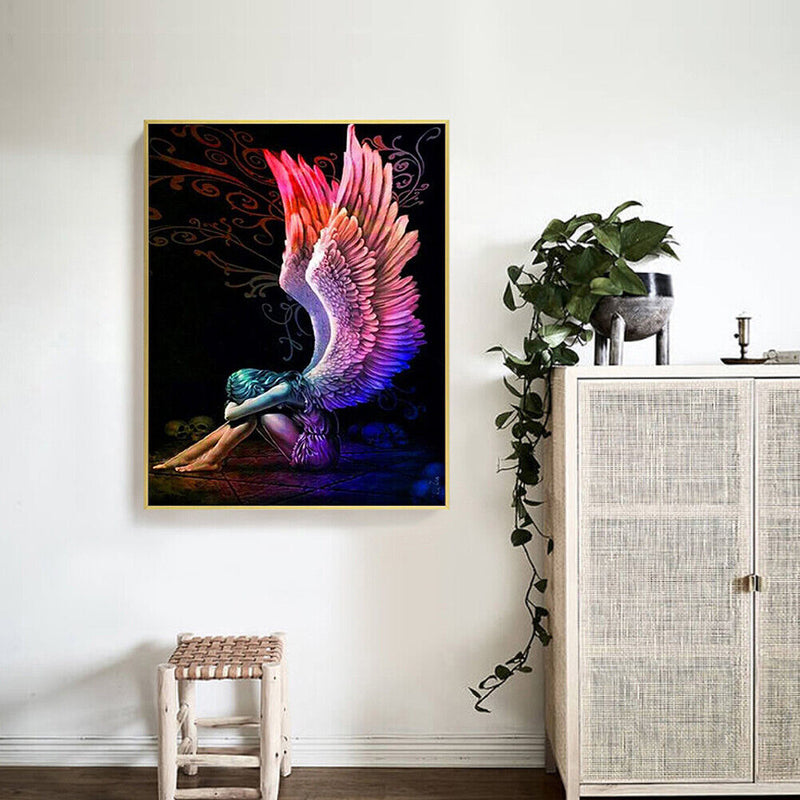 5D DIY Diamond Painting Angel Full Round Drill Mosaic Art Picture Rhinestone Kit