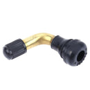 2PCS 90 Degree Angle Motorcycle Valve Extension Adapter Tire Rubber + Copper Mo