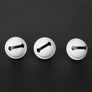 20pcs 25mm Metal Jingle Bells Christmas Hanging Decor Pet Pendant (White) Newly
