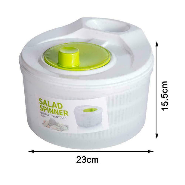 Plastic Large Salad Spinner Leaf Dryer Lettuce Vegs Drainer Dressing Water K9C5