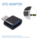 5x Type-C OTG Connector USB C Male to USB 2.0 Female Converter (Black)