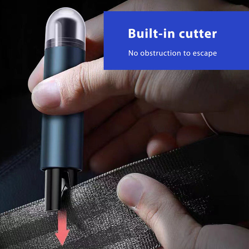 Car Safety Hammer 2-in-1 Emergency Window Breaker w/ Belt Cutter (Tarnish)