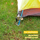 Outdoor Picnic Camping Stainless Steel Tent Pegs Stake Nails Ground Pin Hoo