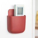 Wall Storage Box Phone Plug Holder Rack Desktop Organizer Stand (Red)