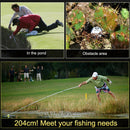 2pcs Golf Ball Retriever 8 Sections Telescopic Tool(White)