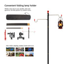 Outdoor Camping Folding Lamp Pole Holder Mobile Live Selfie Fixing Stand Bracket