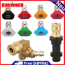 Pressure Washer Gun Adapter+Pivot Coupler+7 Tips for Karcher K2 K3 K4 K5 K6 K7