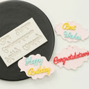 Cupcake Biscuit Mould Pastry Making Letters Silicone Mold Cake Decorating Tool