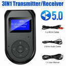 3 in1 Bluetooth 5.0 Transmitter Receiver Wireless Audio B6O5 PC Adapter N1X2