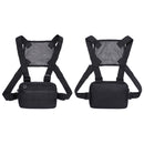Hip Hop Chest Bag w/ Straps Unisex Rectangle Travel Running Vest Bags Streetw