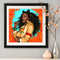 DIY Diamond Painting Cute Hairstyle Girl Full Round Rhinestone Art Picture
