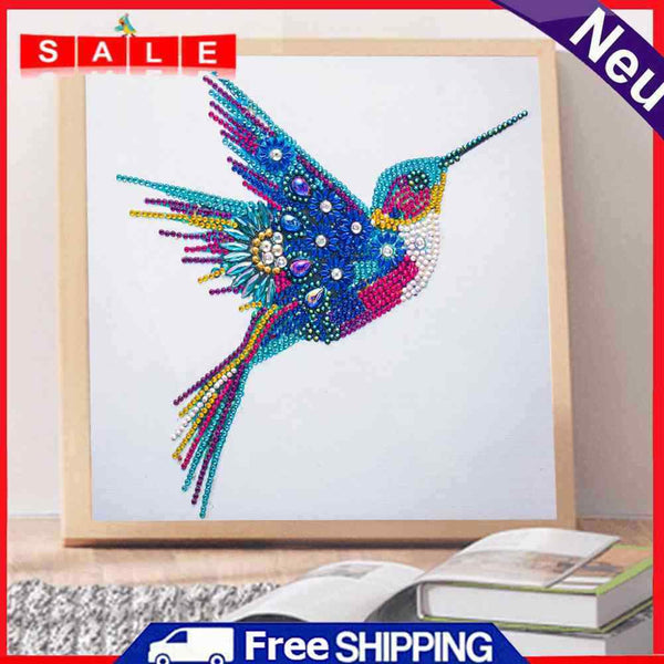 5D Diamond Painting Kit Hummingbird Partial Special Shape DIY Wall Art Crafts