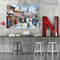 Frameless Oil Paint By Numbers Winter Street DIY Canvas Picture for Home