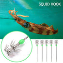 10pcs Double-Layer Umbrella Squid Hooks Glow in Dark Octopus Hook (3 Size) Newly