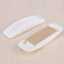 2pcs Self-adhesive Sliding Door Handles Interior Window Pull Knobs (White)