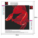 Goldfish Full Drill Round Diamond Painting DIY Needlework Cross Stitch(Red)