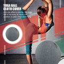 Cotton Linen Yoga Exercise Balance Ball Protective Cover (Navy Blue 65cm) Newly