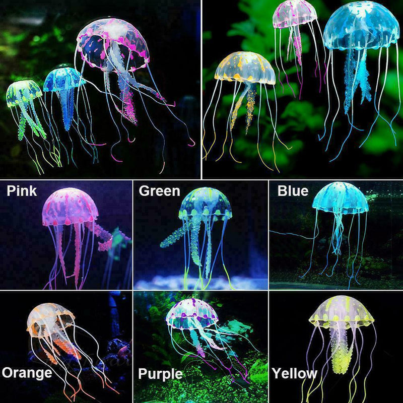 Bright Jellyfish Aquarium Fish Tank Decoration Animal T8S1 Ornament Q4F4 R5S9
