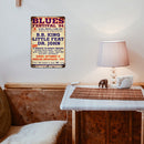 Blues Festival Plate Metal Tin Sign Plate for Bar Pub Club Cafe Wall Home Decor