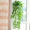 6.56ft Ivy Leaf Garland Green Plant Plastic Vine Foliage Decorations Y5Z2