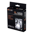 ID-COOLING PL-12025 PC Fan LED 120mm Fan with De-Vibration Rubber (Green)